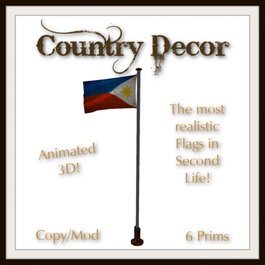 = Country Decor = Animated Flag - Philippines