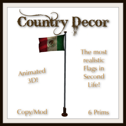 = Country Decor = Animated Flag - Mexico