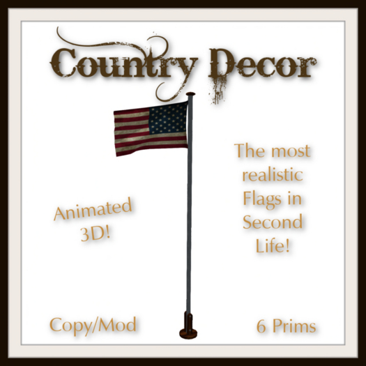 = Country Decor = Animated Flag - USA