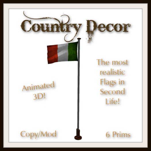 = Country Decor = Animated Flag - Italy