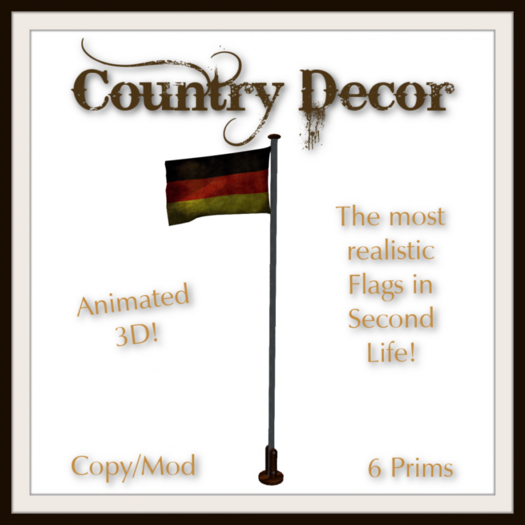 = Country Decor = Animated Flag - Germany