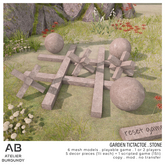 Atelier Burgundy . Garden TicTacToe Stone *ADD*