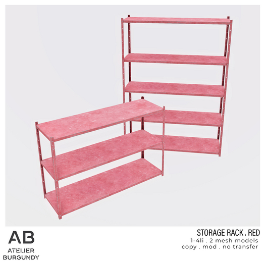 Atelier Burgundy . Storage Rack Red *ADD*