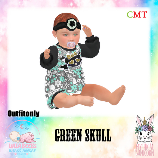 {MB}Green Skull Dress