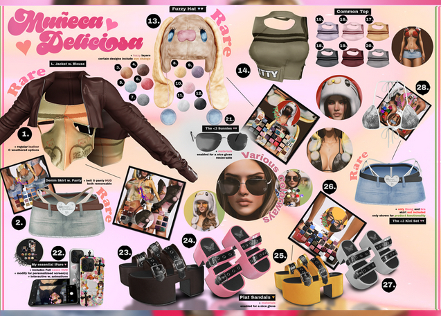 28. Pare.Muneca Deliciosa - The <3 Kini Set RARE