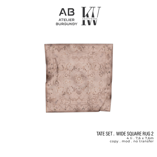 AB + KW . Tate Set . Wide Square Rug 2 *ADD*