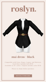 roslyn. mai dress. black [unpack]