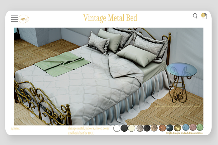 .::IDK::. Vintage Metal Bed - Unpack