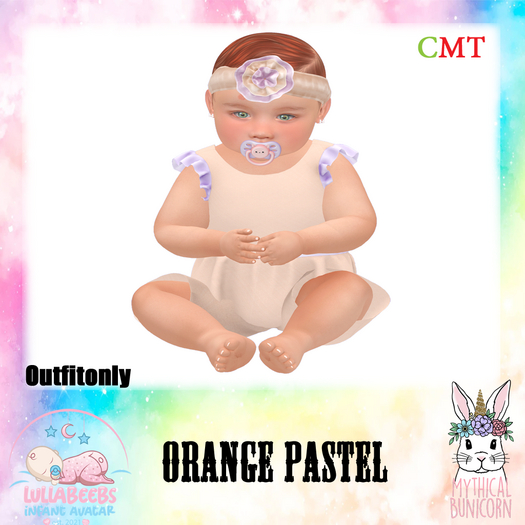 {MB}Pastel Orange Romper