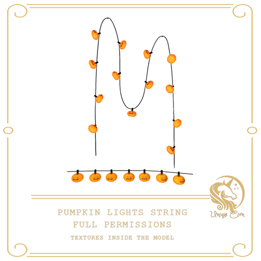 Full Perm Pumpkin Lights String