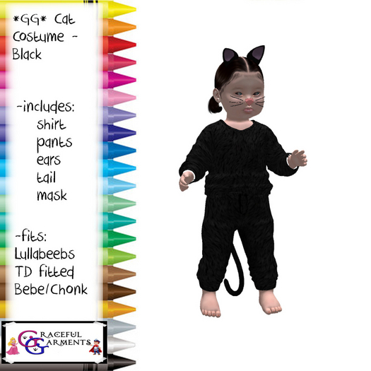 *GG* Cat Outfit - Black Cat (add)