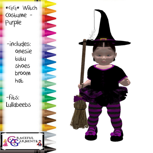 *GG* Lullabeebs Witch Outfit - Purple (add)