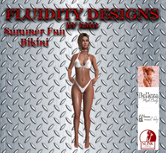 Summer Fun Bikini White