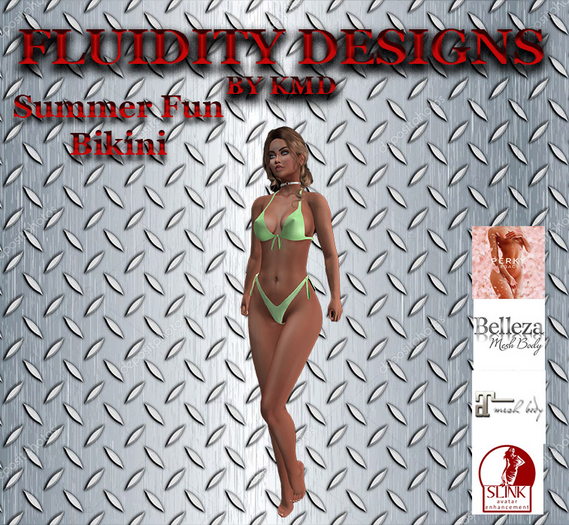 Summer Fun Bikini Lt Green