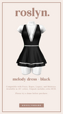 roslyn. melody dress. black [unpack]