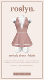 roslyn. melody dress. blush [unpack]