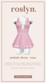 roslyn. melody dress. rose [unpack]