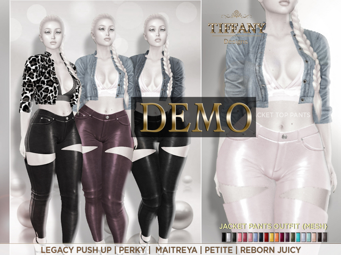 ::TD:: Jacket Pants Outfit {Mesh} DEMO
