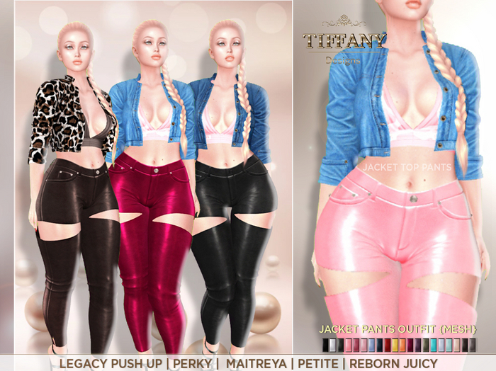 ::TD:: Jacket Pants Outfit {Mesh}
