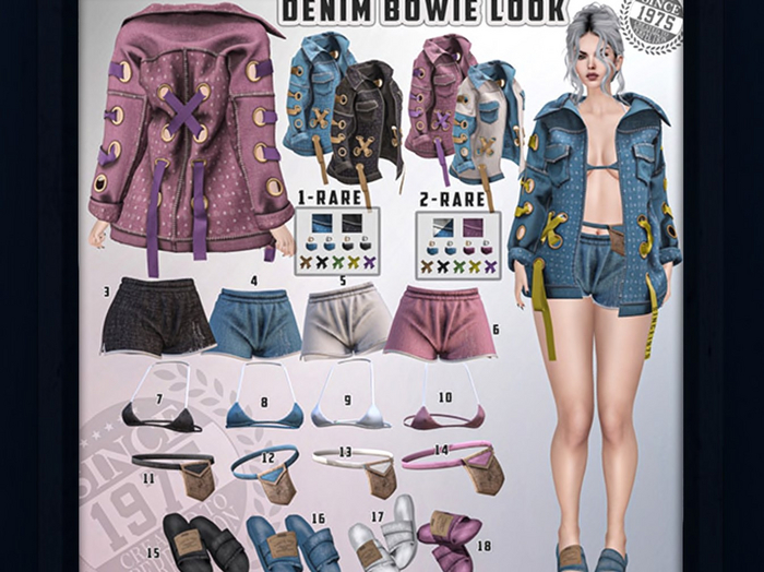 02.[Since1975] Denim Bowie Jacket- (maitreya) RARE