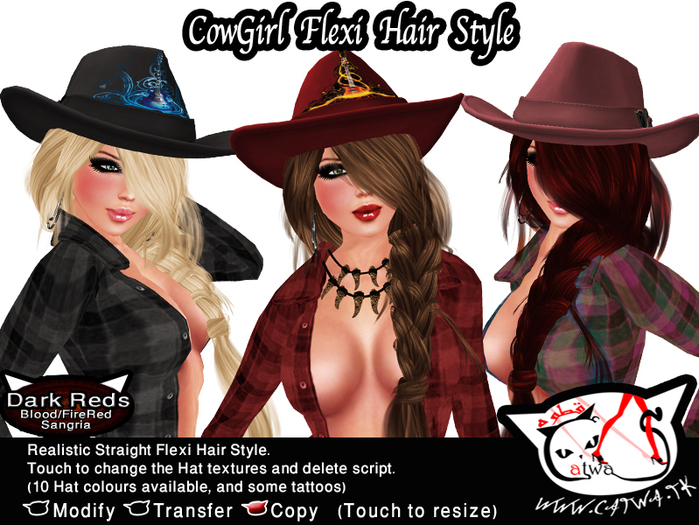 ^;^CaTwA^;^ CowGirl /Dark Reds