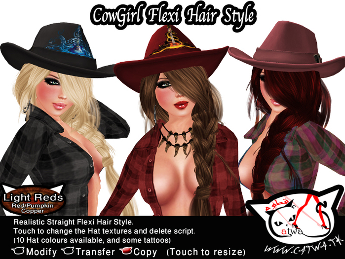 ^;^CaTwA^;^ CowGirl /Light Reds