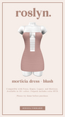 roslyn. morticia dress. blush [unpack]