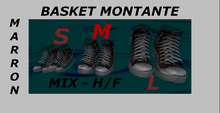 BASKET MONTANTE - MARRON - (M) - mesh_Mix