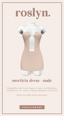 roslyn. morticia dress. nude [unpack]
