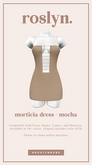 roslyn. morticia dress. mocha [unpack]