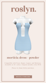 roslyn. morticia dress. powder [unpack]
