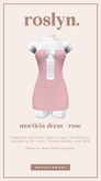 roslyn. morticia dress. rose [unpack]