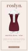 roslyn. morticia dress. wine [unpack]