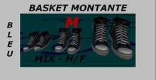 BASKET MONTANTE - BLEU - (M) - mesh_Mix