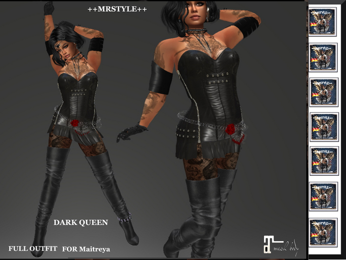 ++MRSTYLE++ DARK QUEEN   FULL OUTFIT FOR MAITREYA