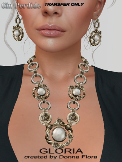 DONNA FLORA - GLORIA NECKLACE EARRINGS RING 