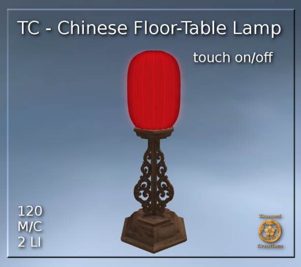 TC - Chinese Floor-Table Lamp