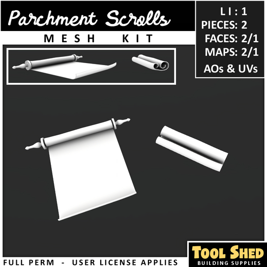 Tool Shed - Parchment Scrolls Mesh Kit