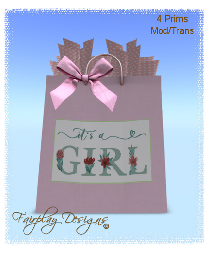 ~It's a Girl Regular Gift Bag~