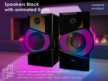 ati: Speakers Black: with animated flickering lights