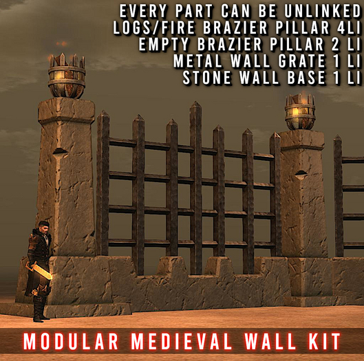 [Echelon] // Modular Medieval Wall Kit