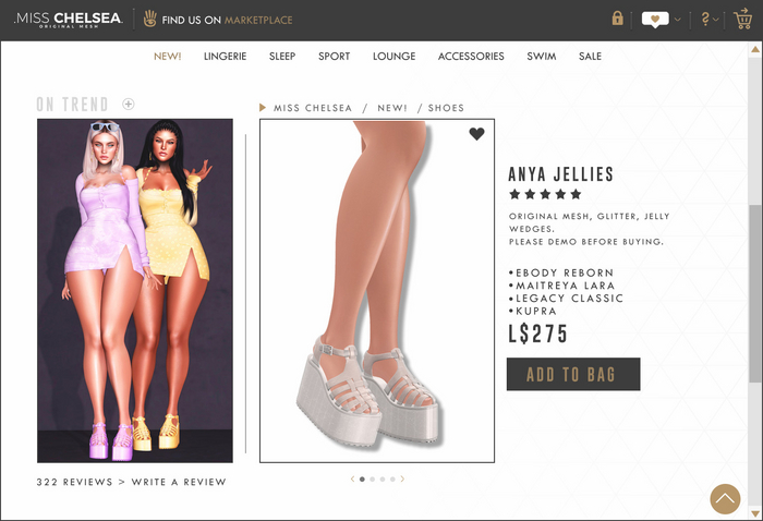 .miss chelsea. Anya Jellies White