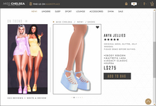 .miss chelsea. Anya Jellies Blue