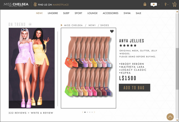 .miss chelsea. Anya Jellies Fatpack