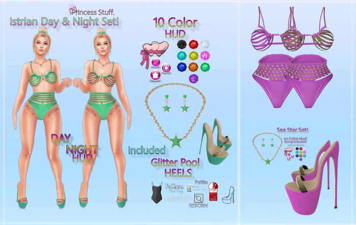 .Princess Stuff. [Istrian Day & Night Body] Fuchsia SET!