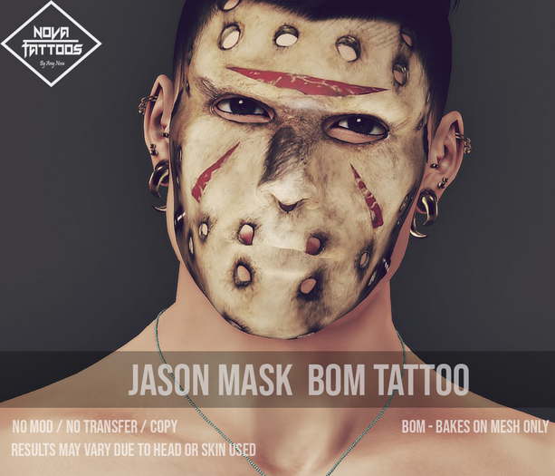 .Nova. Tattoos. Jason Mask Tattoo BoM