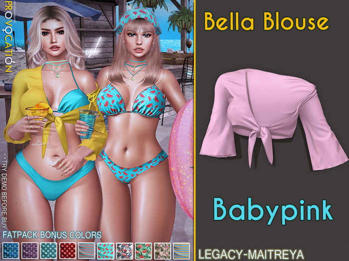 [Provocation] Bella Blouse-Babypink