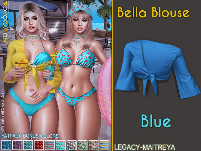 [Provocation] Bella Blouse-Blue