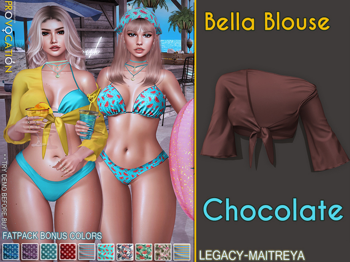 [Provocation] Bella Blouse-Chocolate