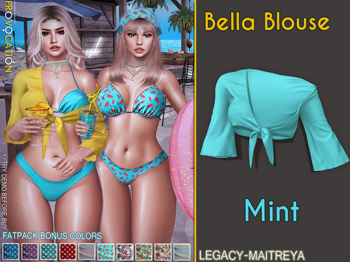 [Provocation] Bella Blouse-Mint